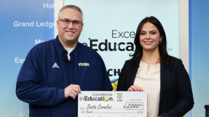 Niles teacher wins Excellence in Education Award from Michigan Lottery