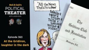 At the Gridiron, laughter in the dark